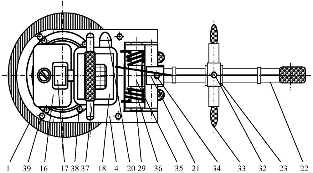 Hand-push type power drive steel brush de-icing machine