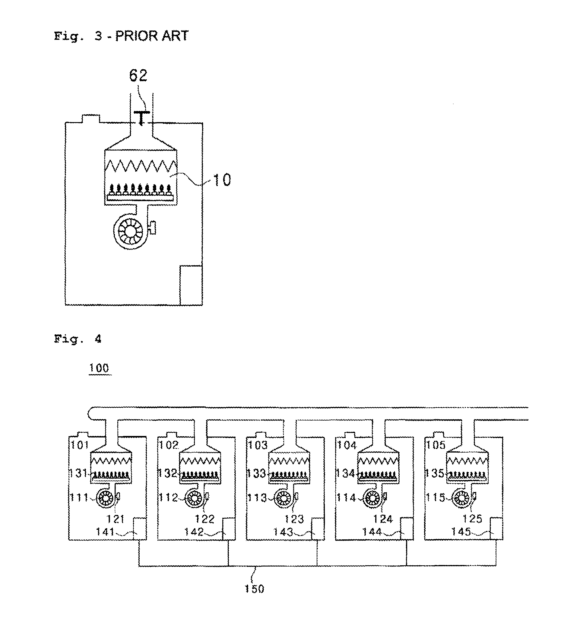 Multi-boiler and control method thereof for preventing back flow of exhaust gas