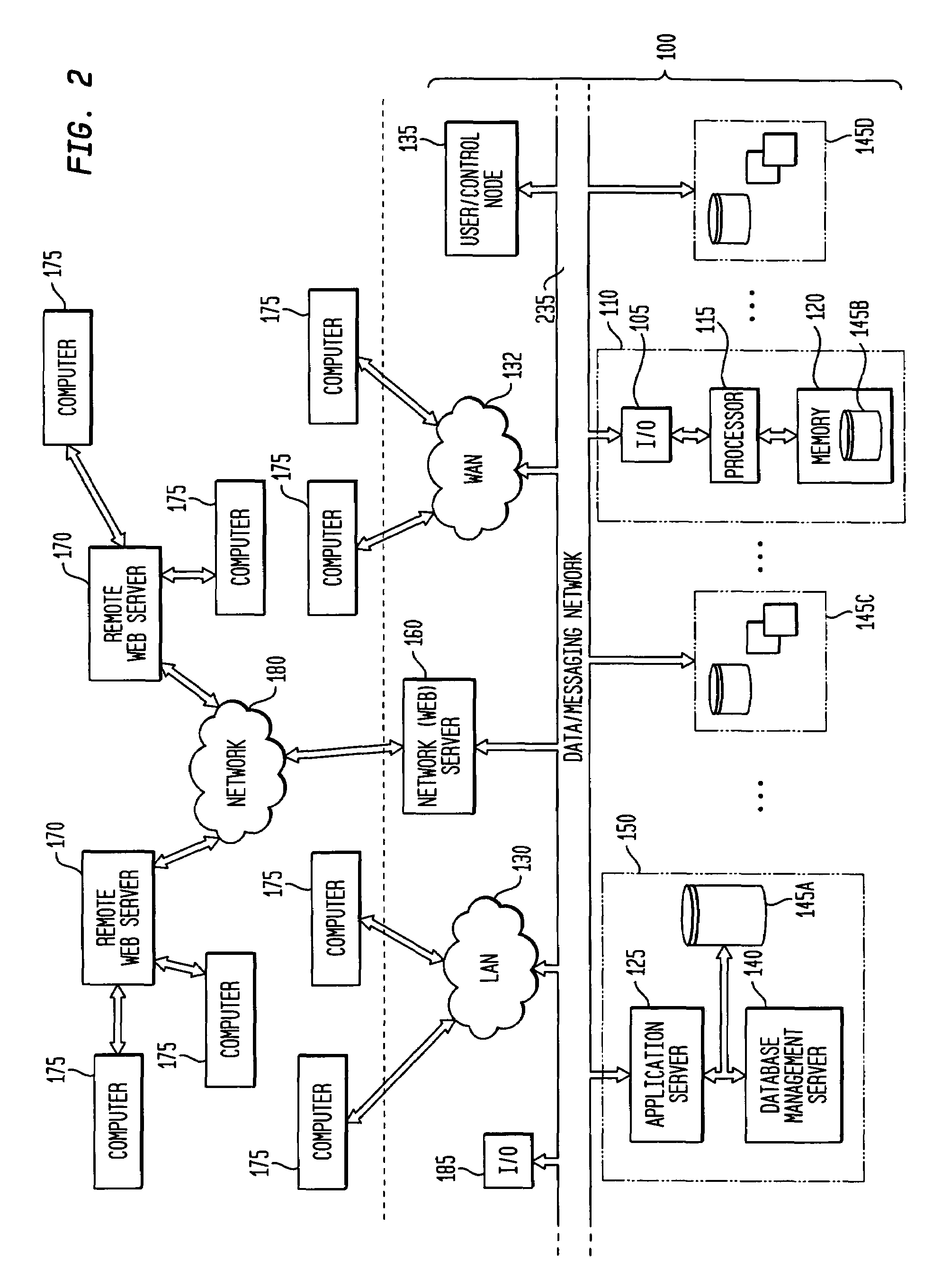 Software and metadata structures for distributed and interactive database architecture for parallel and asynchronous data processing of complex data and for real-time query processing