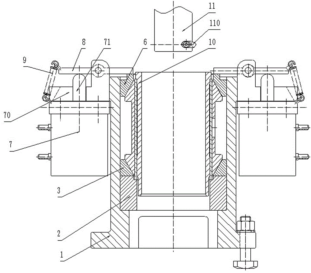 Air clamper for bore hole of thin-wall cylinder sleeve