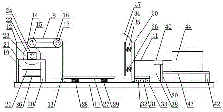Device for paper receiving and aligning after coated paper printing