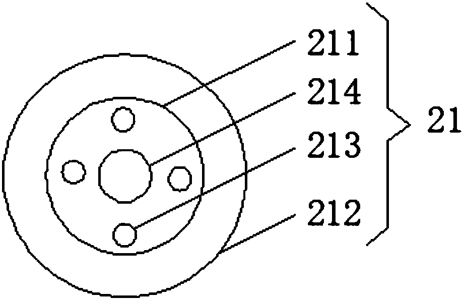 Rapid cutting device for forged ball valve end cover processing