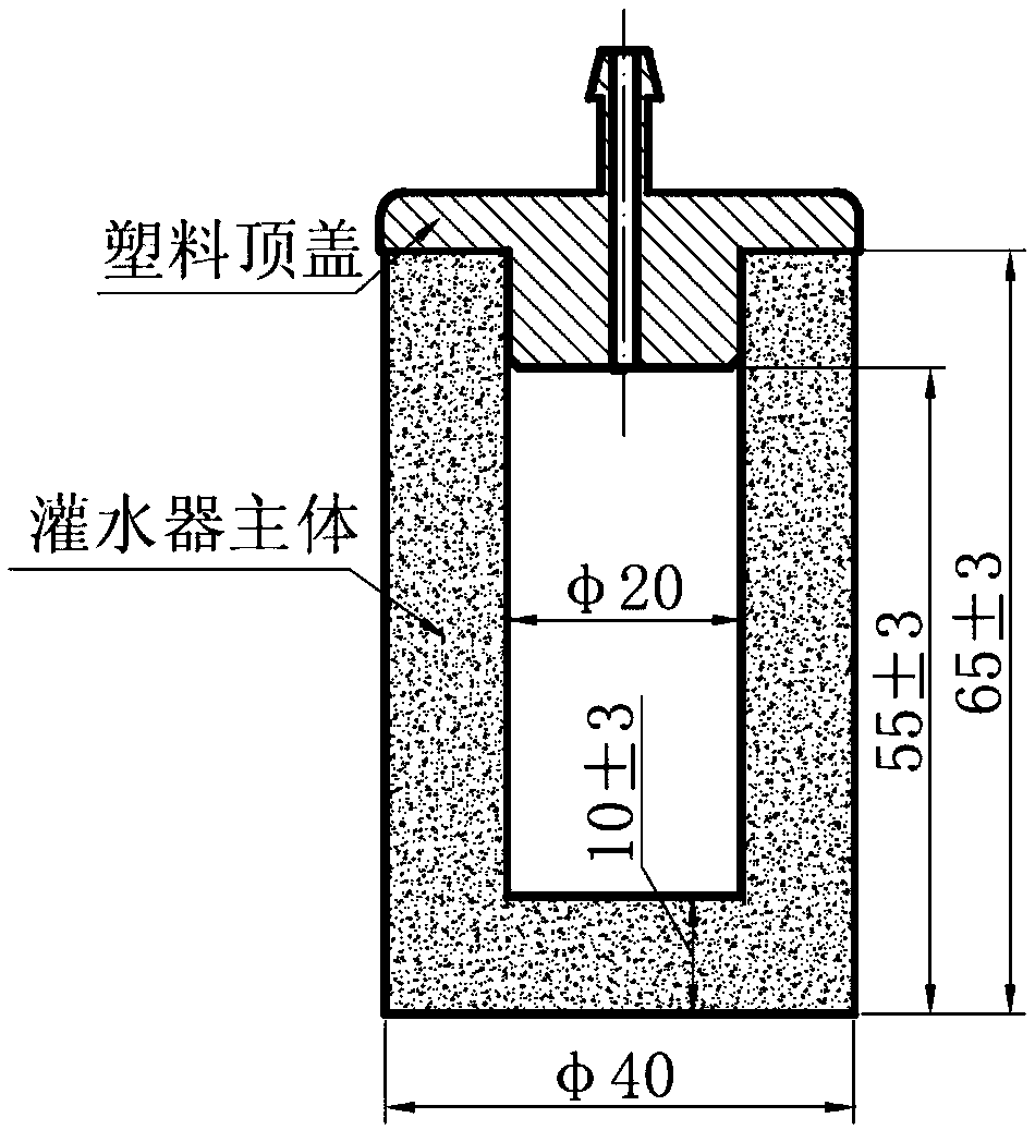 A method for preparing microporous concrete sprinklers by dry pressing combined with vacuum atomization