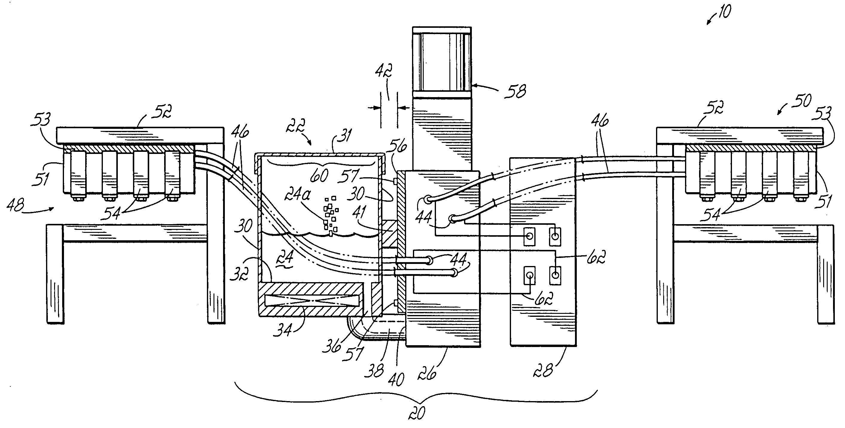 Hot melt adhesive system having centralized manifold and zone heating capability