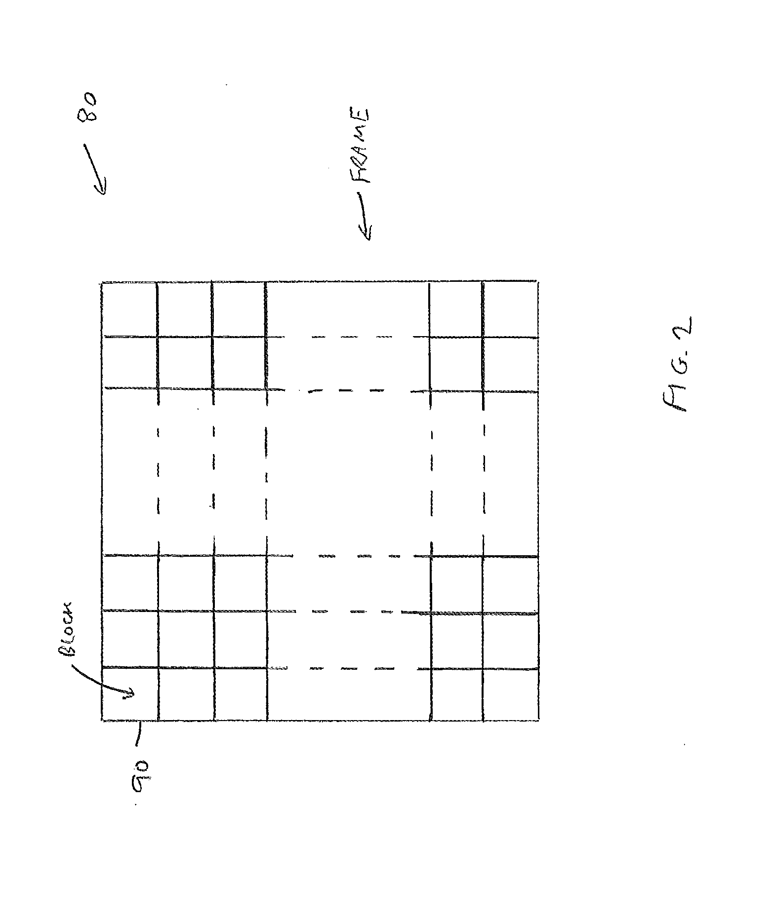 Image processing apparatus and a method of storing encoded data blocks generated by such an image processing apparatus
