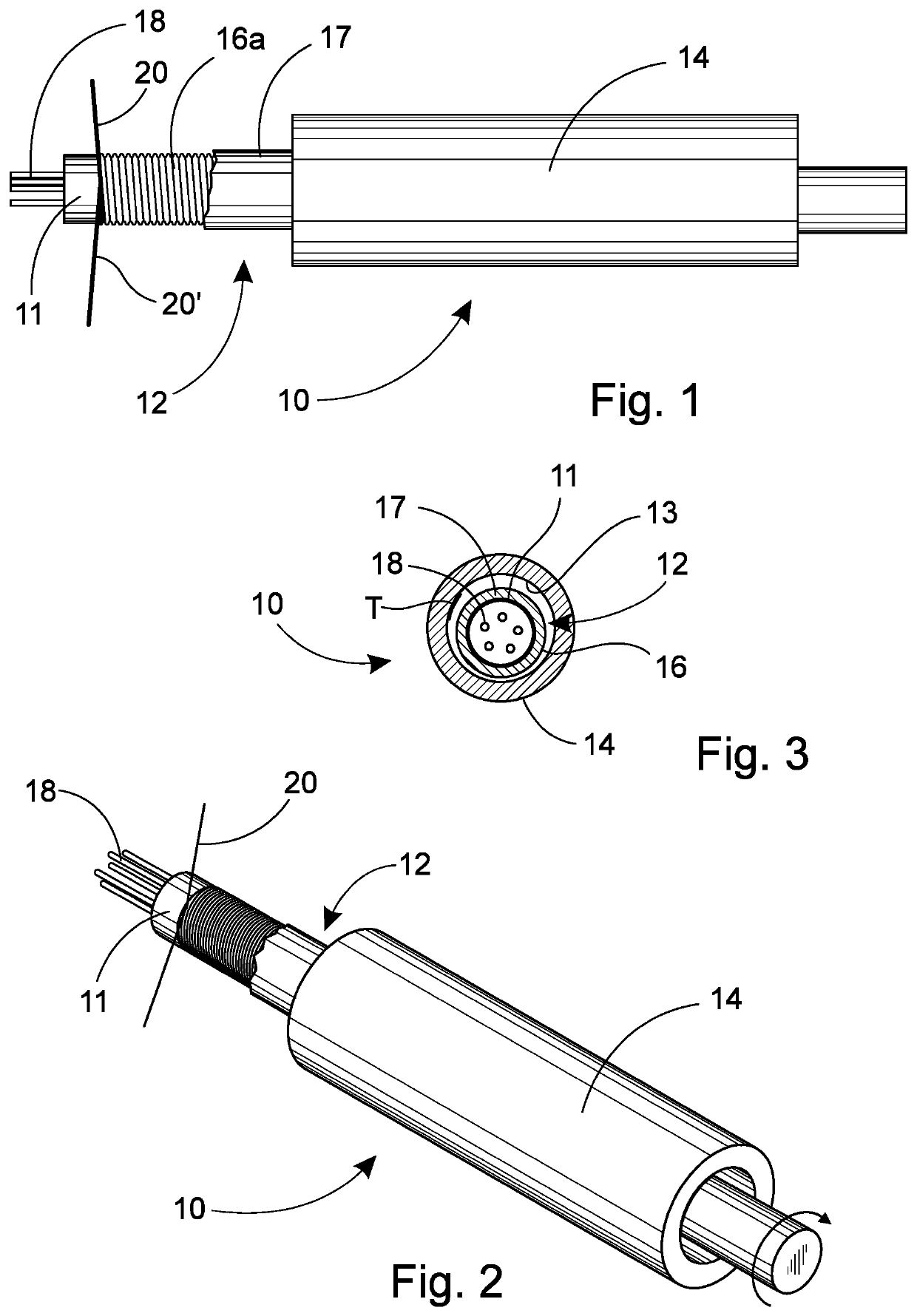 Flexible torsion shaft and an arrangement using it and a cleaning device for air-conditioning ducts