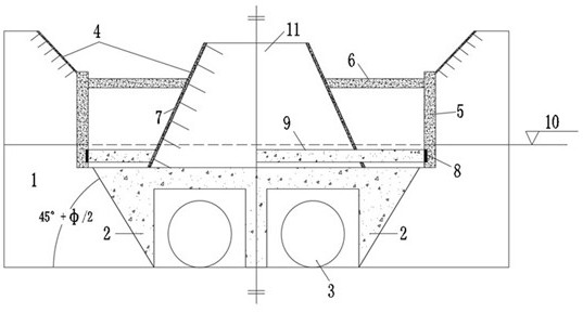 A construction method for anti-uplift deformation of foundation pit excavation above existing tunnel