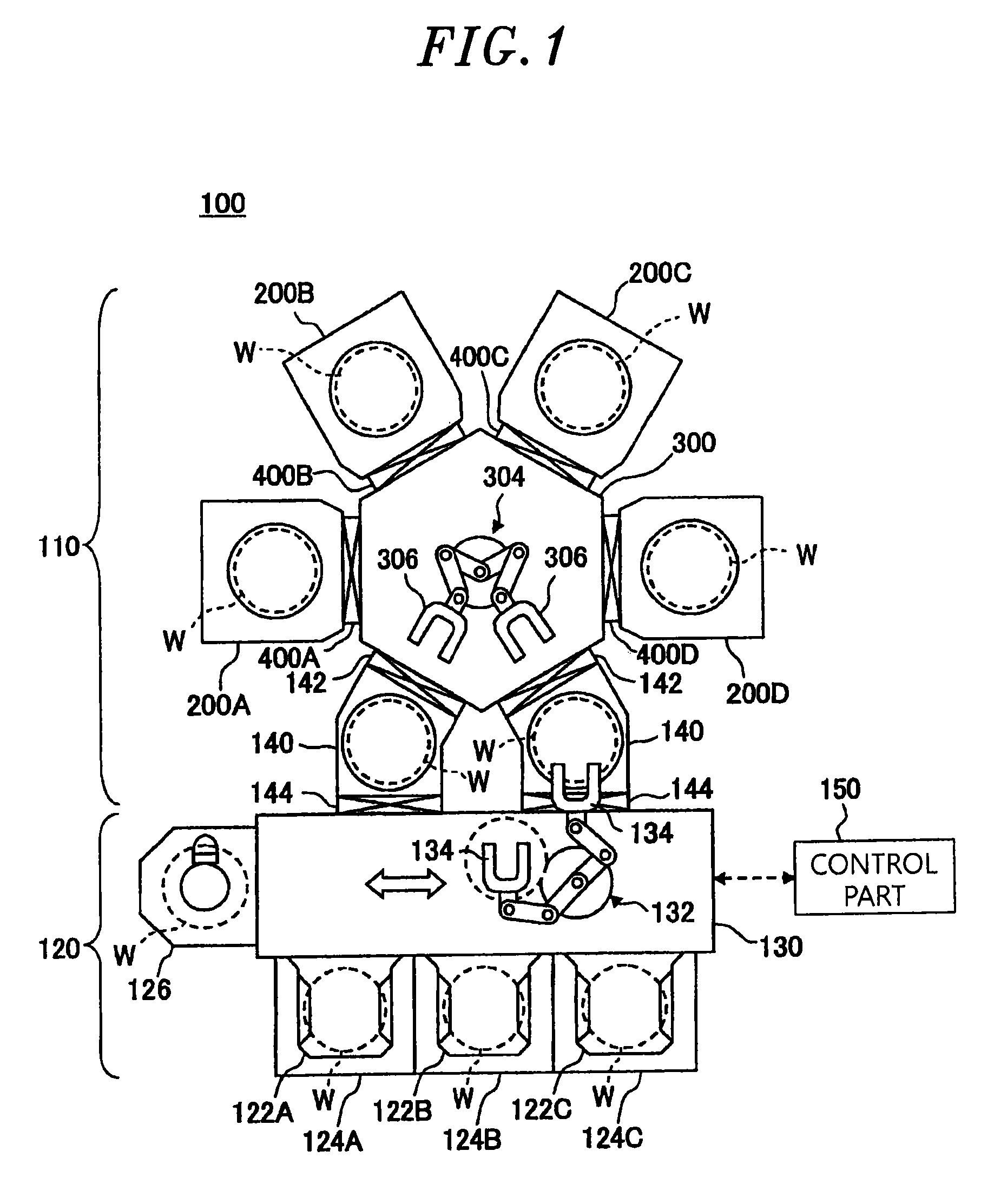 Gate valve unit, substrate processing device and substrate processing method thereof