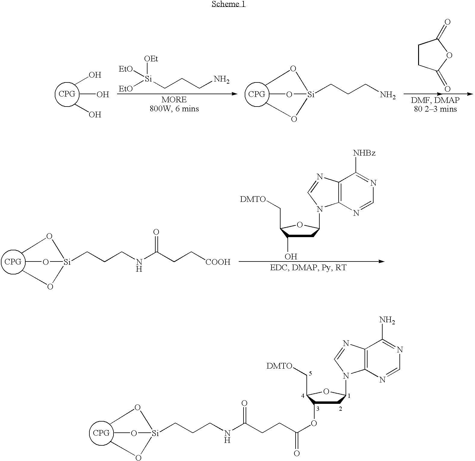 Methods and processes for attaching compounds to matrices