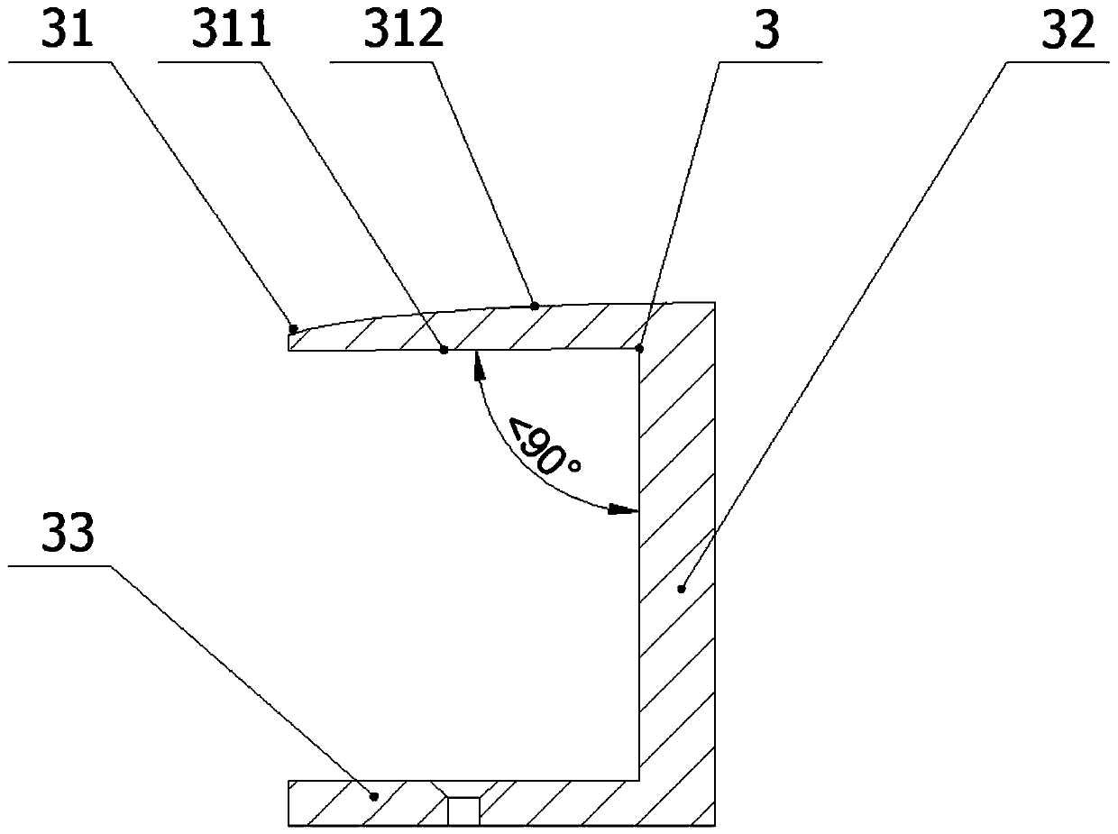 Closing structure for joint between wood floor and stone and installation method
