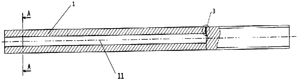 Cathode steel bar for effectively restraining horizontal current and manufacturing method of cathode steel bar
