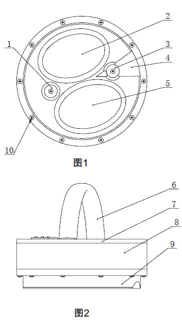 Handheld testis massaging device