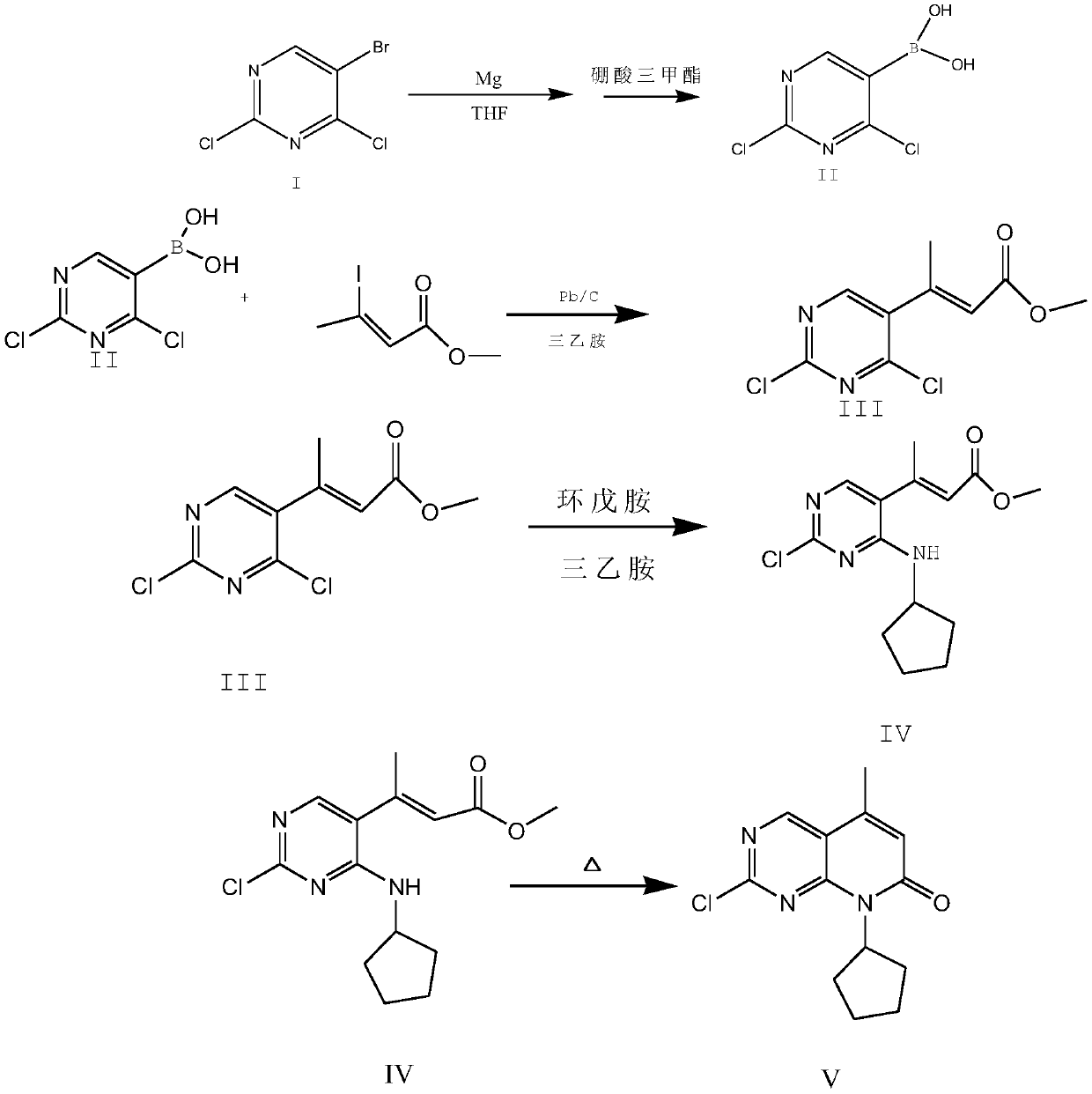 A kind of synthetic method of palbociclib intermediate