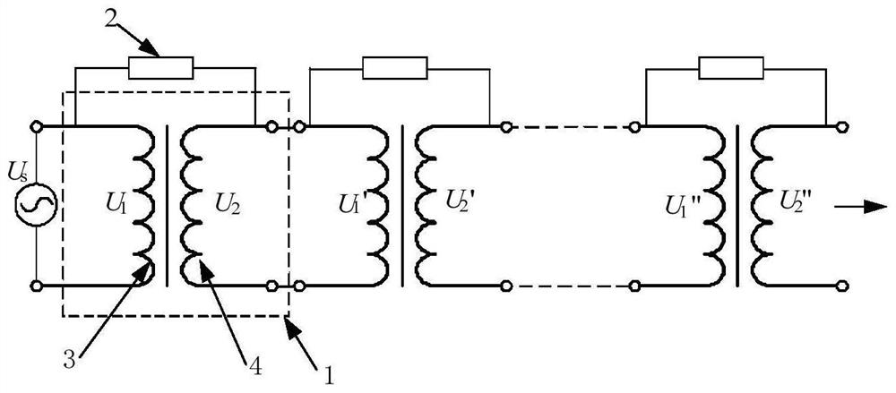 A high voltage isolation transformer
