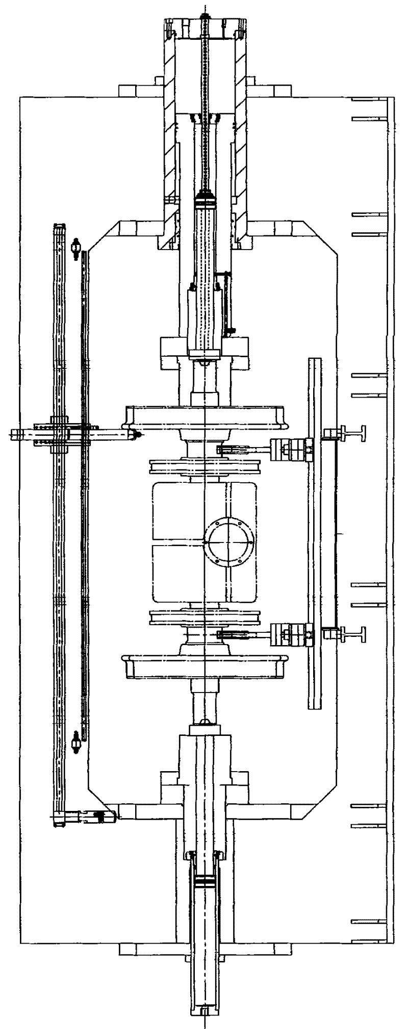 Center hole positioning wheel set press machine