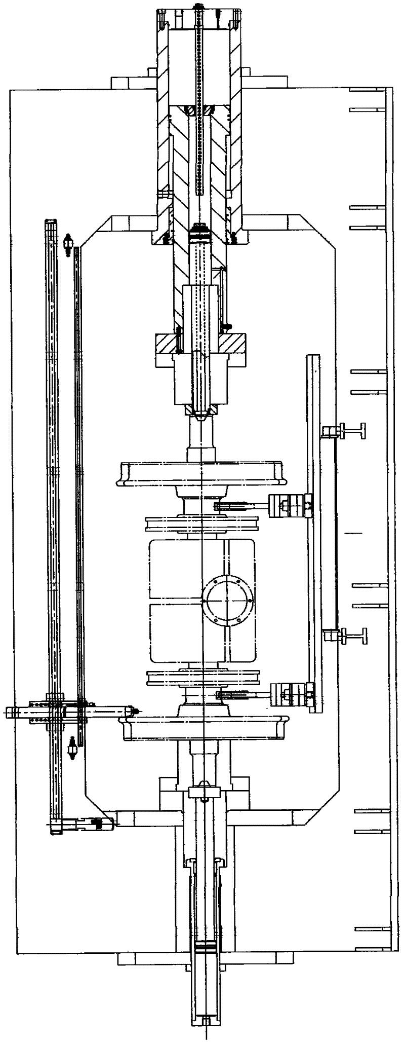 Center hole positioning wheel set press machine