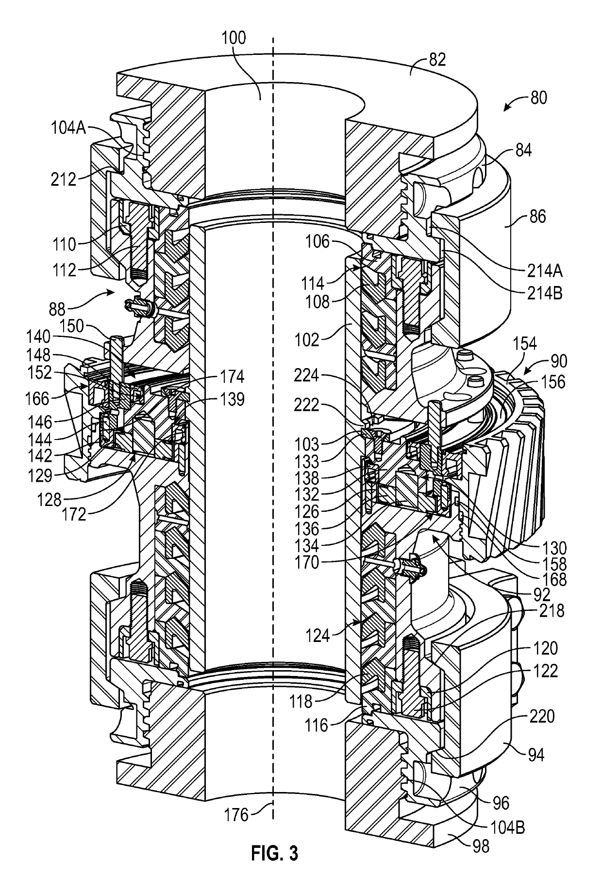 Epicyclic washpipe swivel cartridge and method