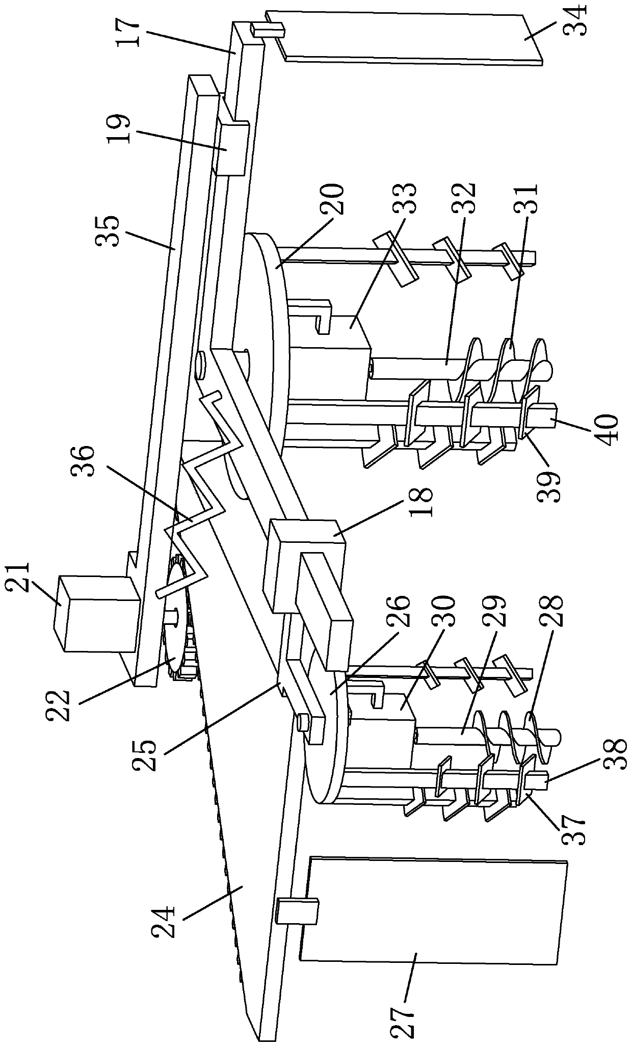 A production line for processing solar cells