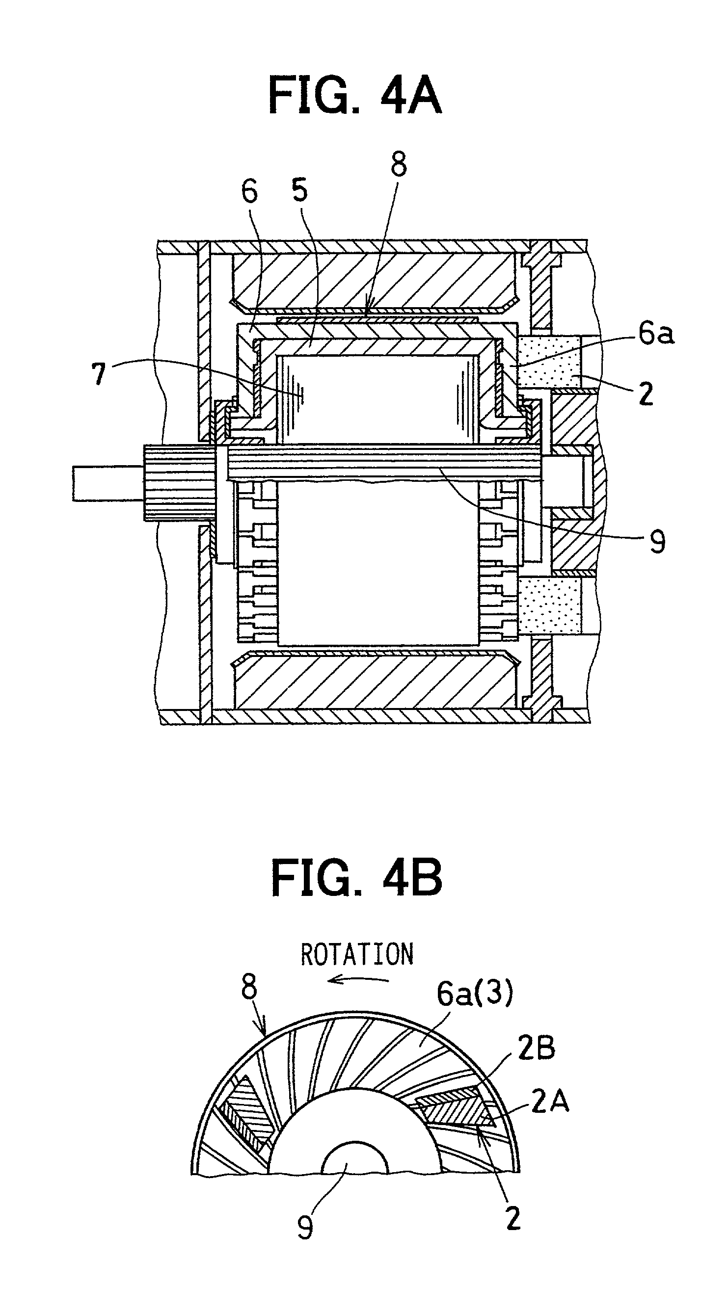 Rotary electric machine with stacked brush