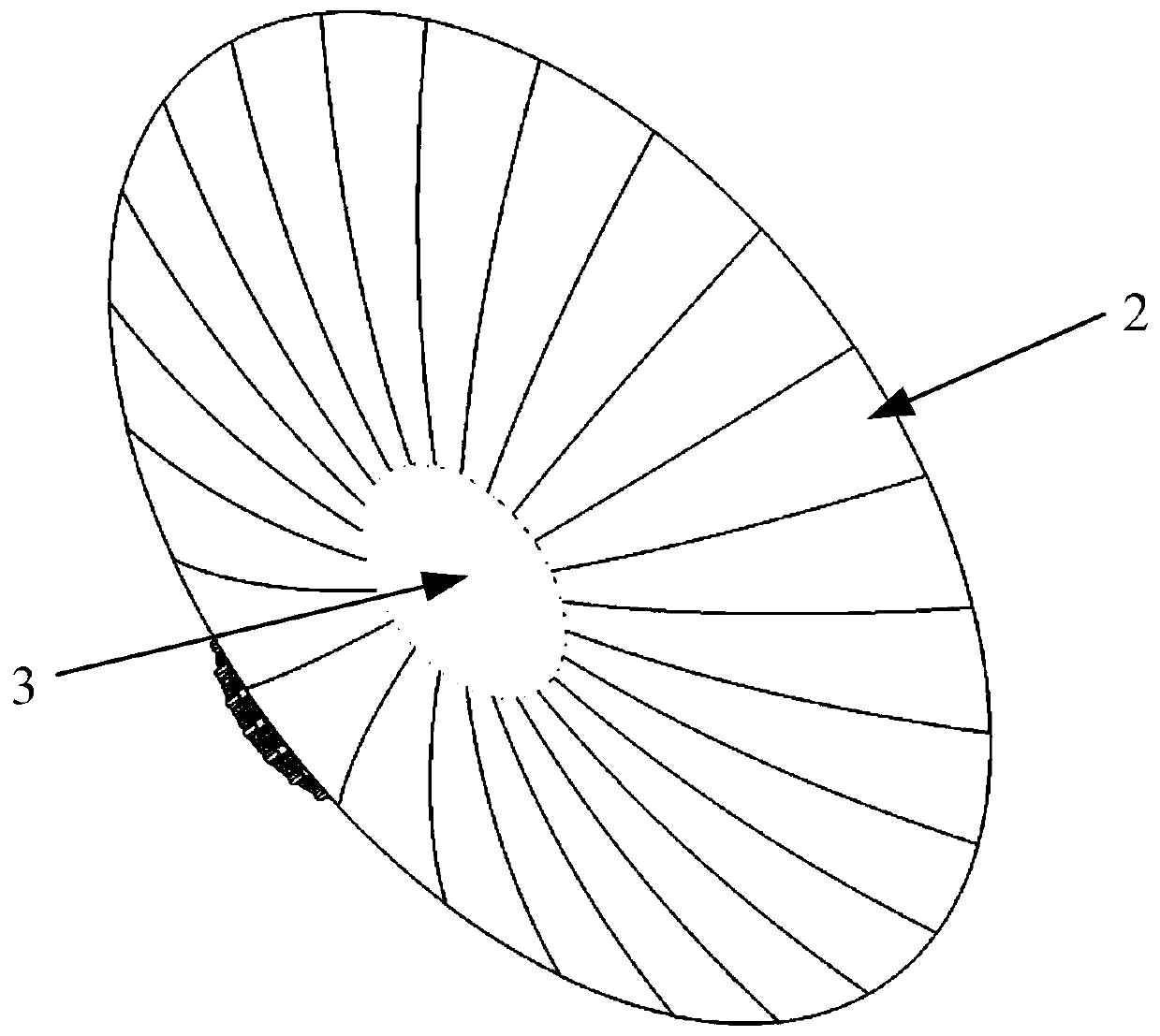 A Large Foldable Parabolic Antenna