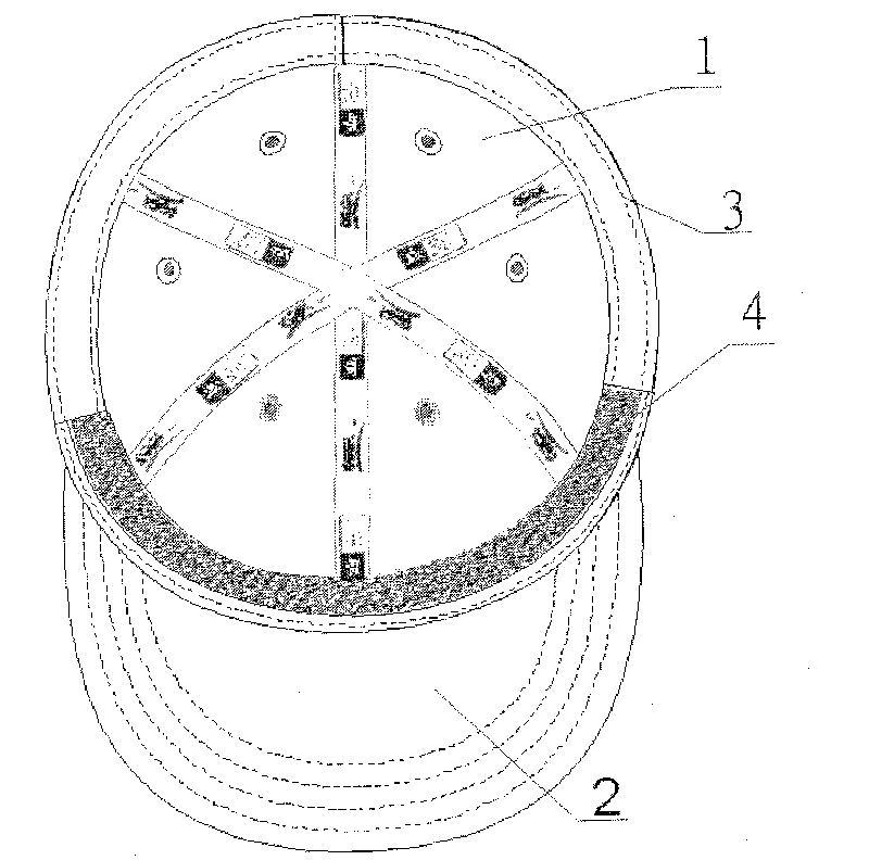 Changeable sweat belt type hygroscopic sweat-removing cap