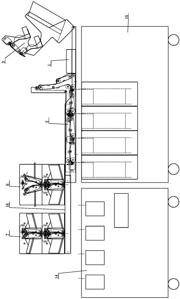 Large-scale banknote sorting machine that can be expanded up and down