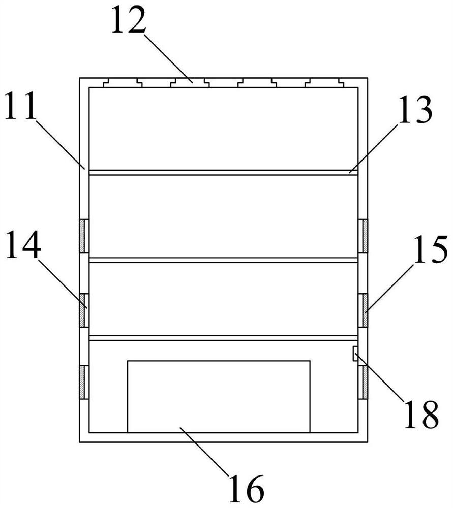 Intelligent fire fighting cabinet with efficient heat dissipation mechanism for building fire fighting