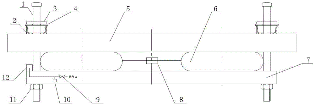 A speed-increasing railway passenger car bogie airtightness testing system and method