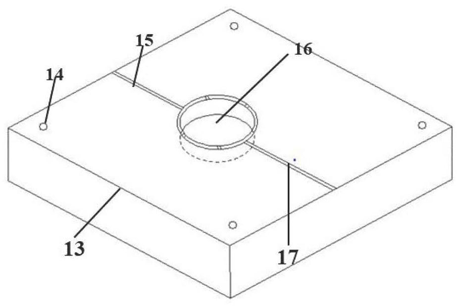 Device and method for testing healing effect of combined joint of buffer material building blocks