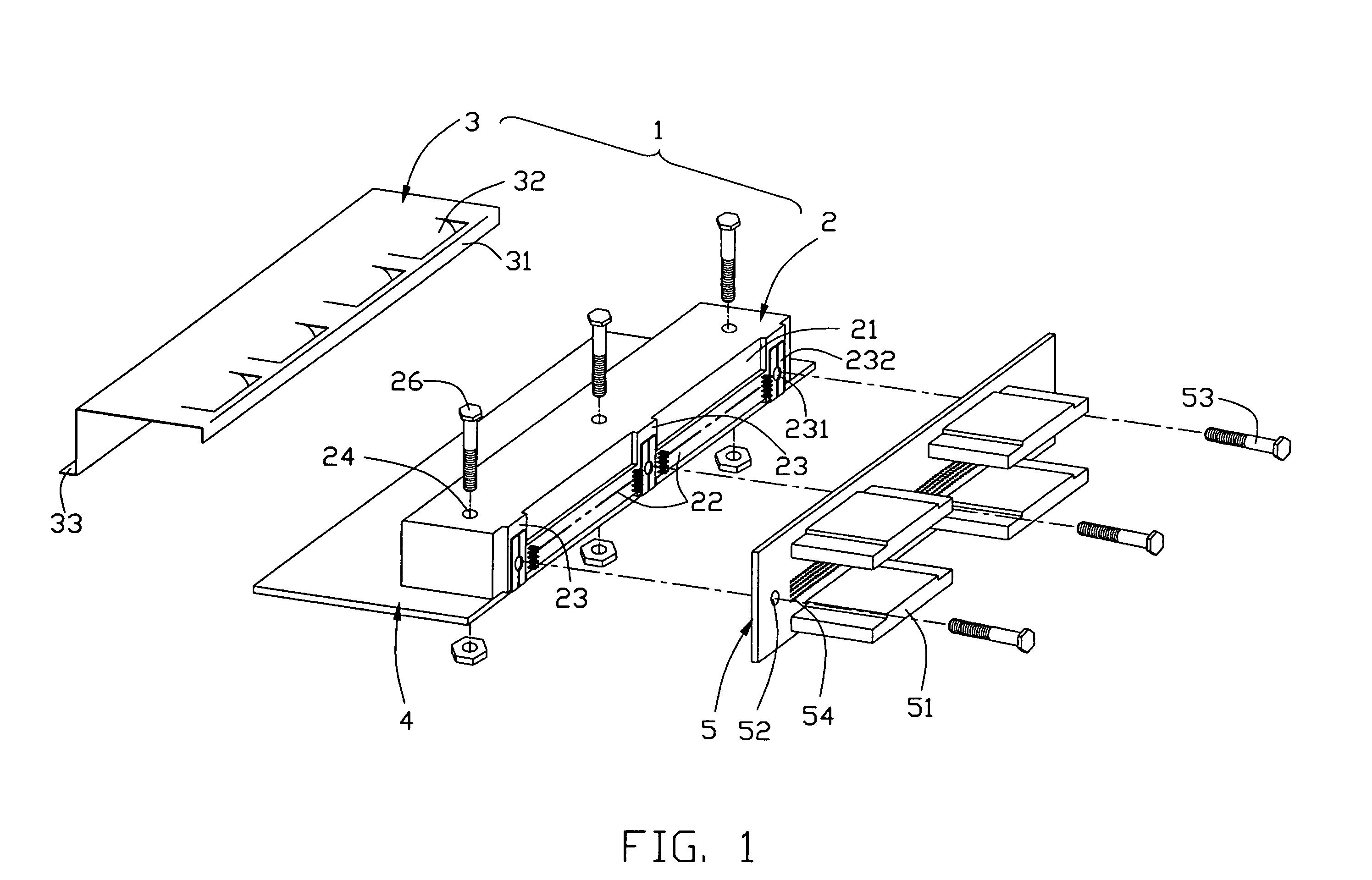 Connector assembly for printed circuit board interconnection
