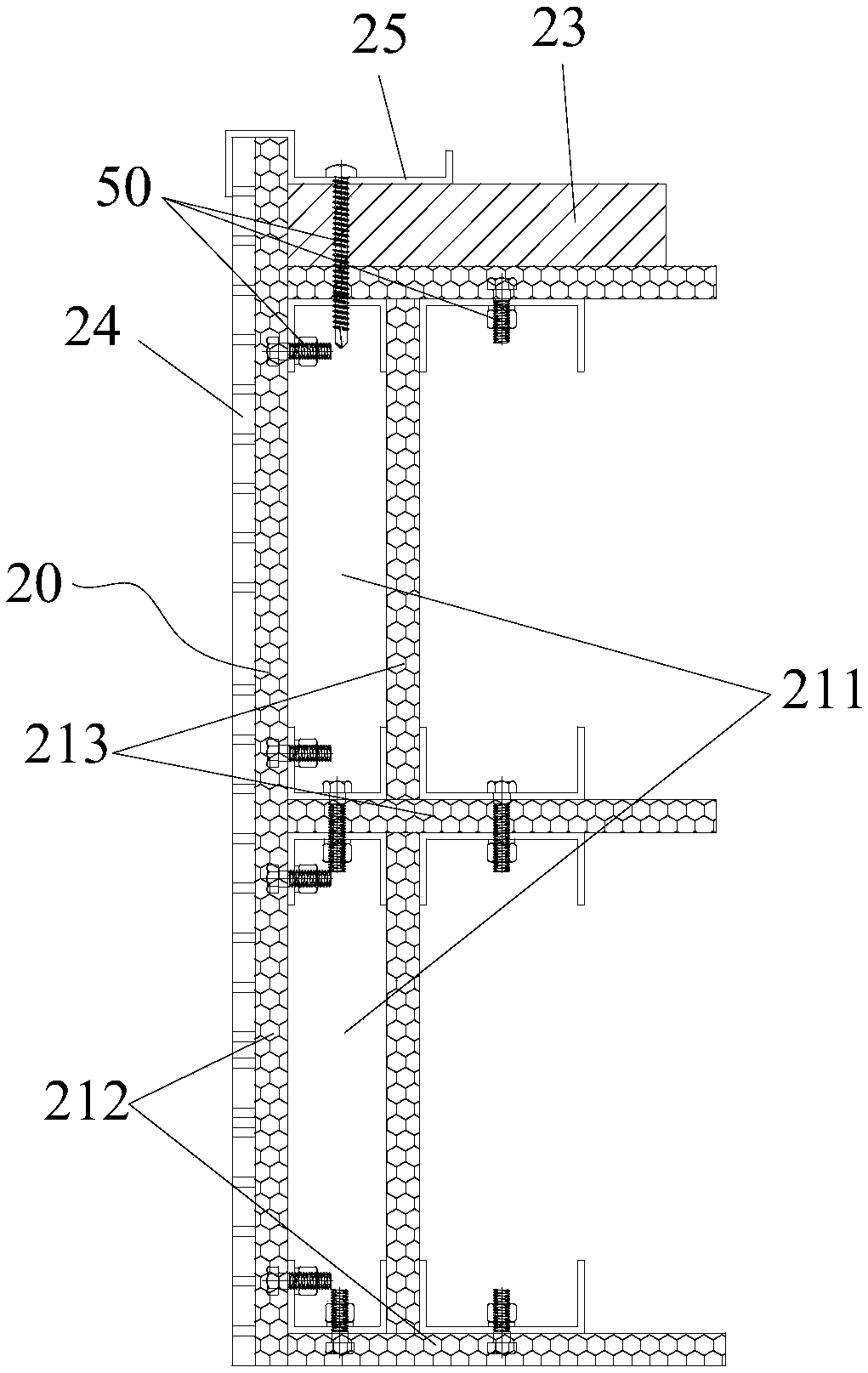 Sound absorption structure, sound absorption assembly, assembling system and processing technology of sound absorption structure