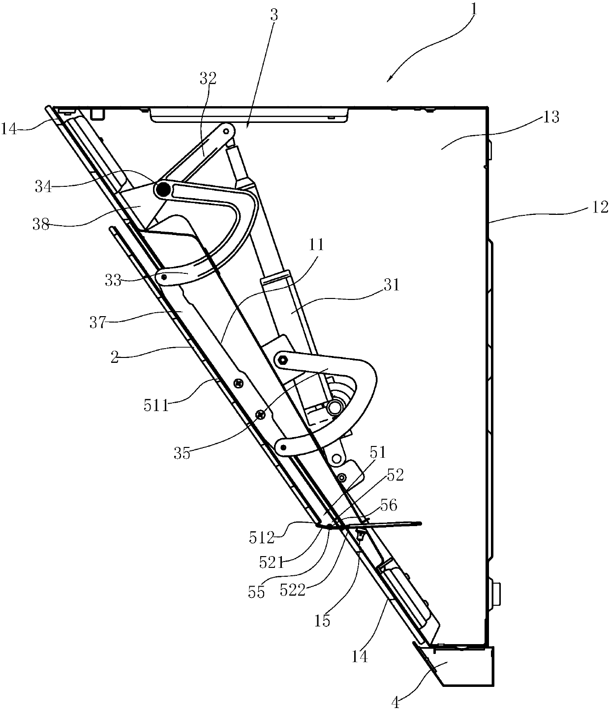 Oil guide structure of range hood