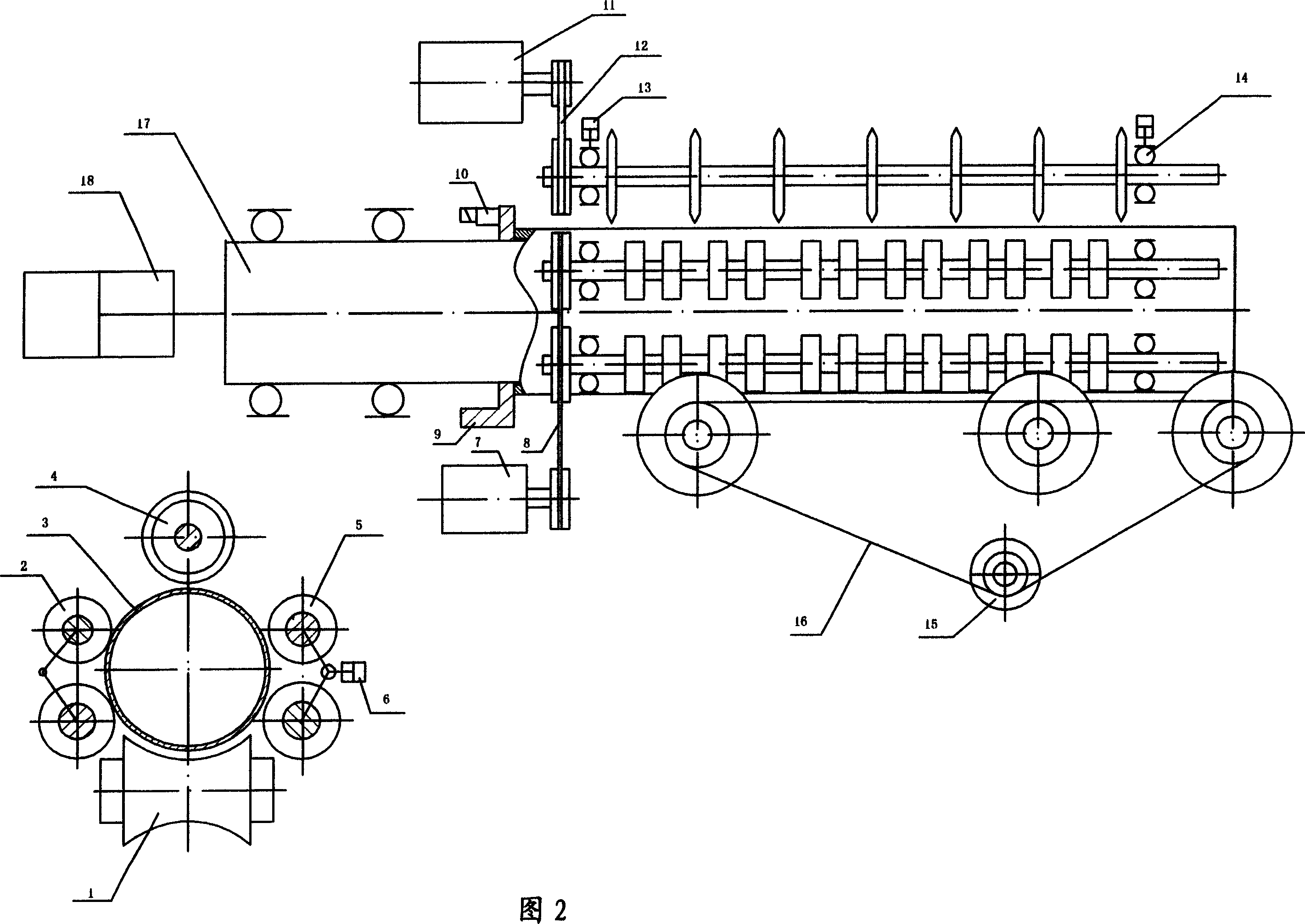 Rapid length-measuring cutting process and apparatus for thin wall cylinder