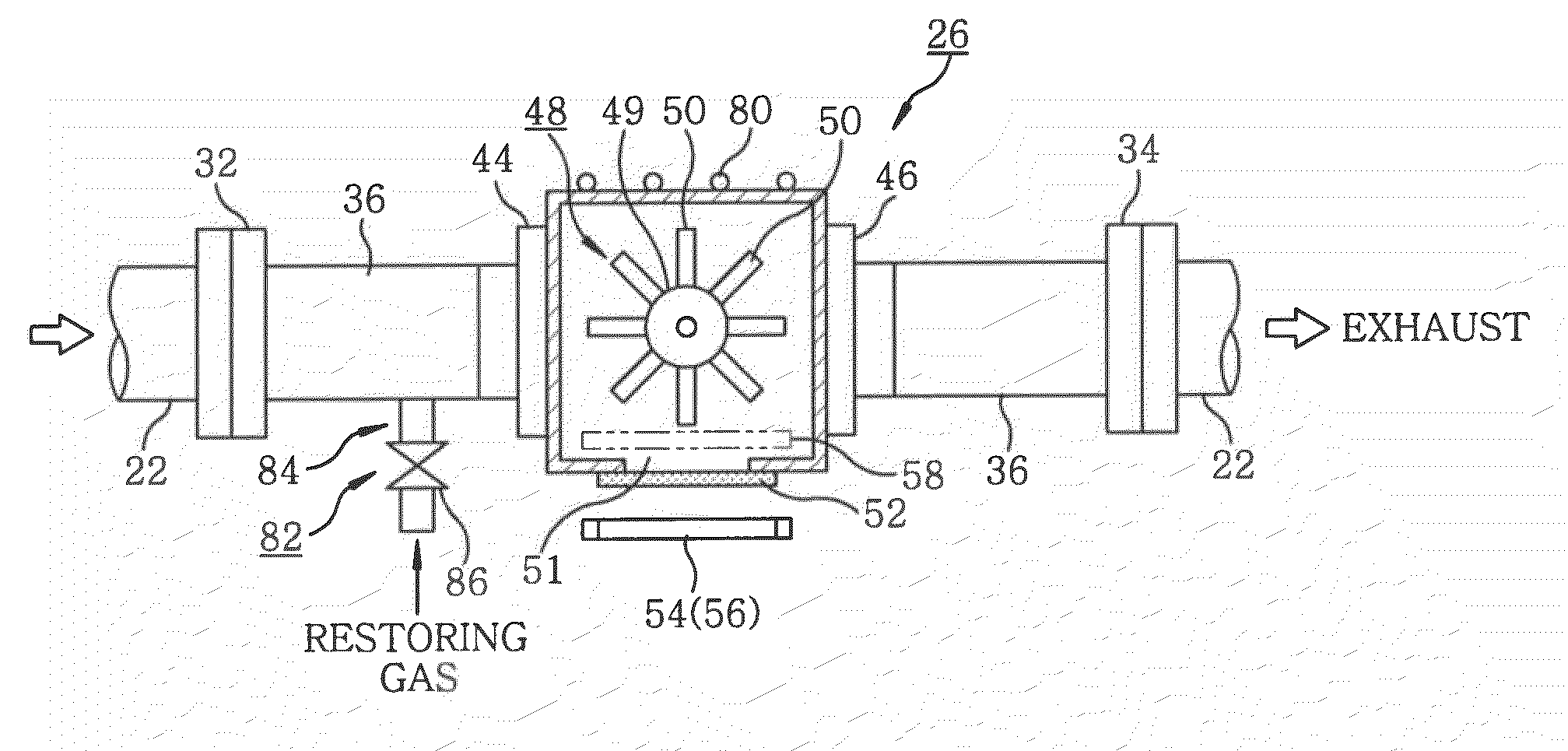 Trap apparatus, exhaust system and processing system using same