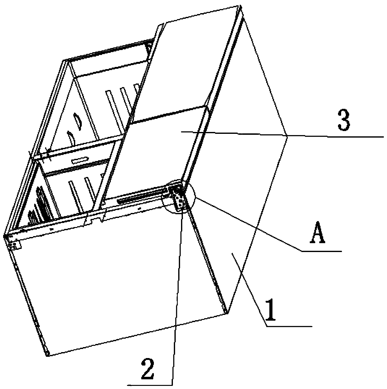 Refrigerator hinge assembly and refrigerator using same