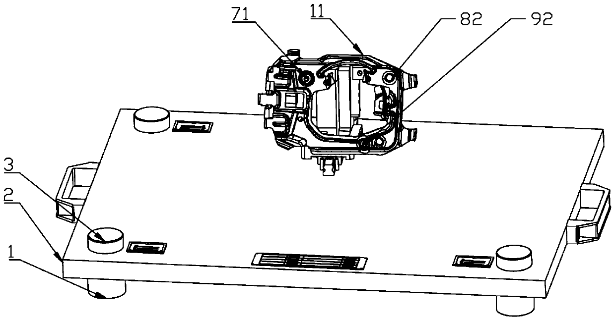 Supporting and positioning device for oil filler cap gauge