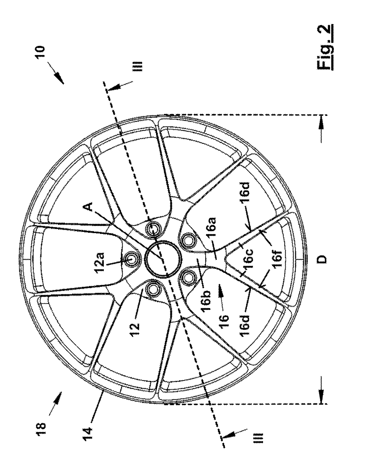 Wheel for a motor vehicle