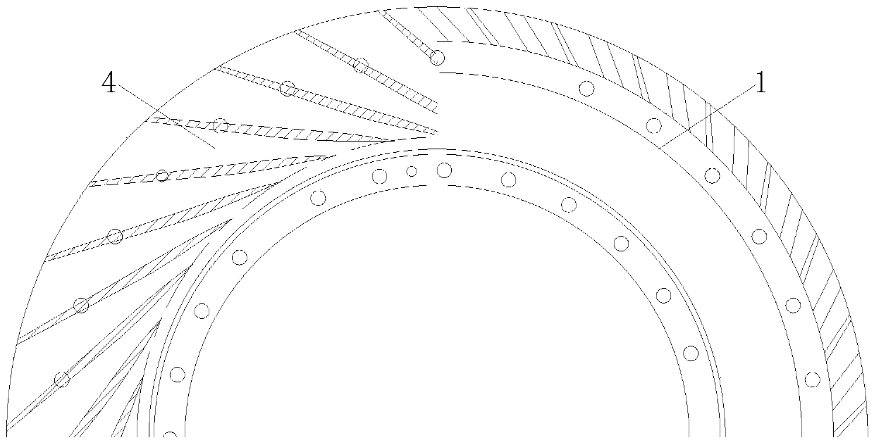 Formed cathode for radial diffuser interblade flow channel forming