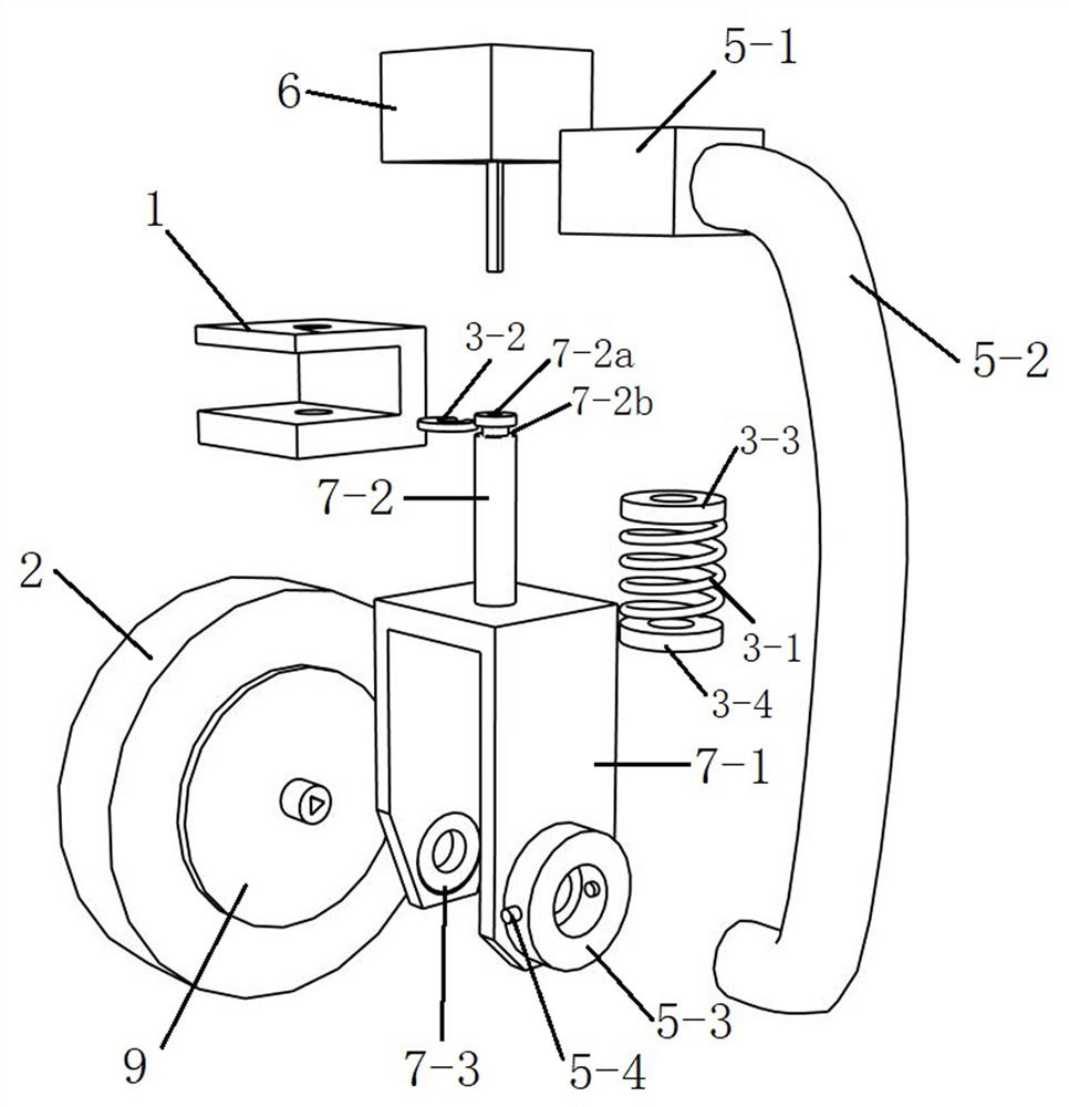 Flexible damping intelligent trolley wheel module