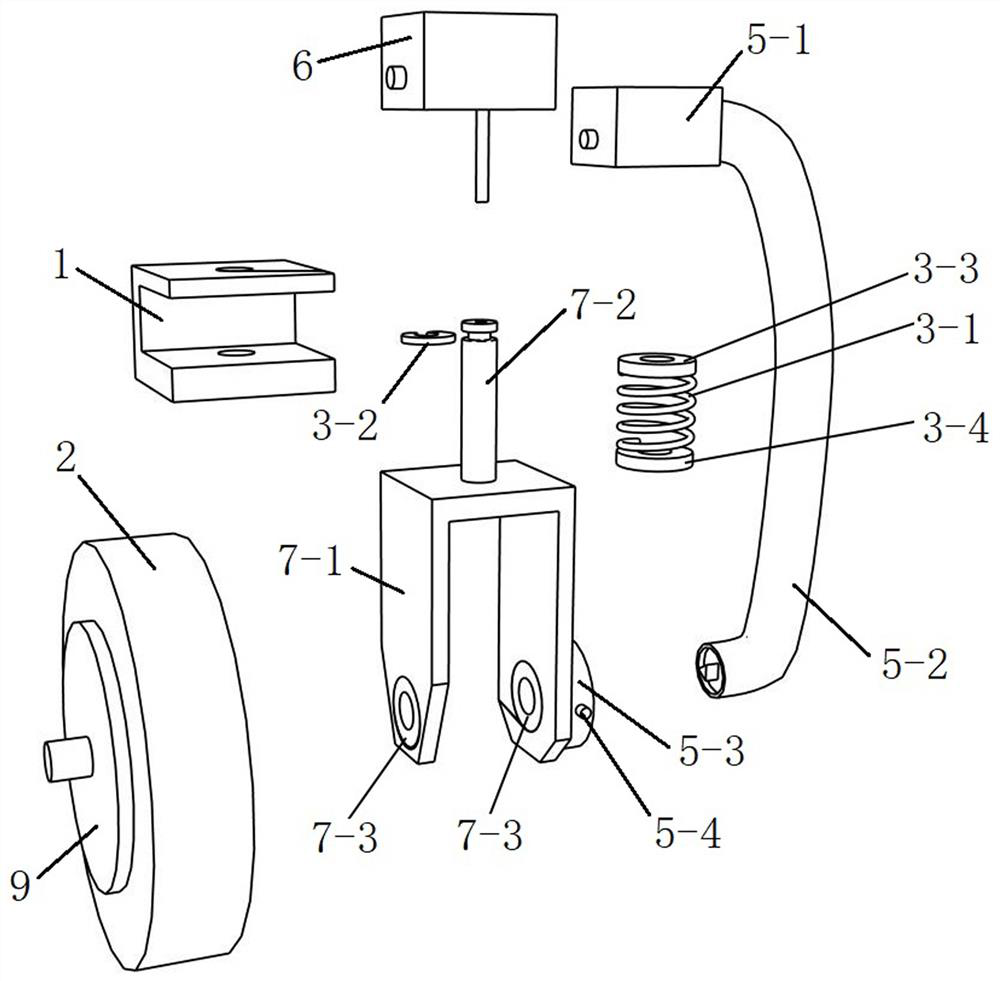 Flexible damping intelligent trolley wheel module