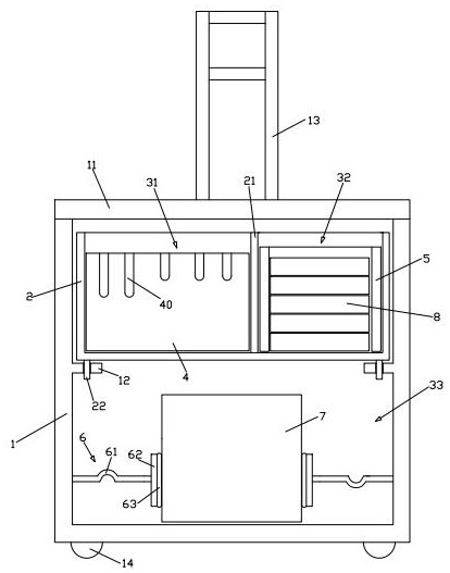 Portable mycotoxin fluorescent quantitative detection box