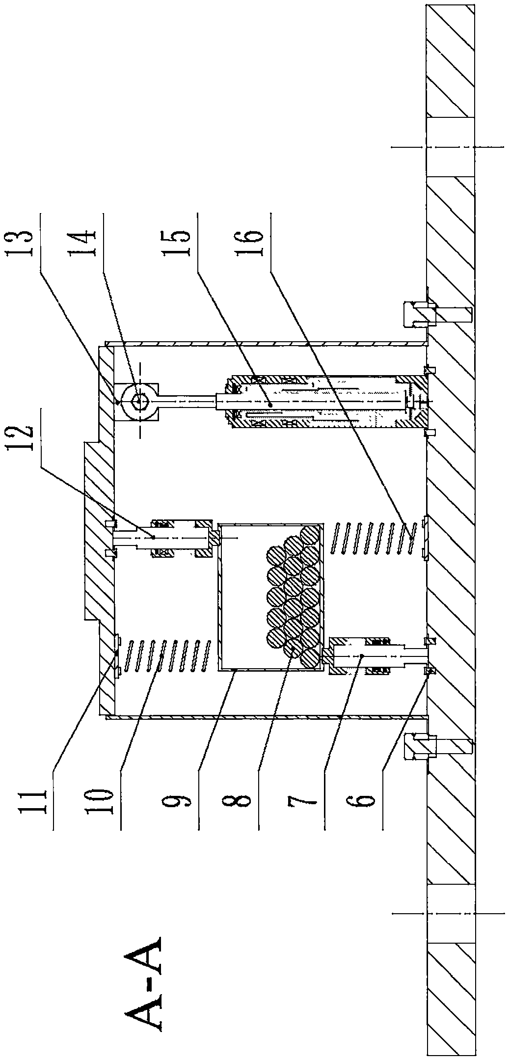 Combined buffering and energy absorption device based on magnetorheological fluid