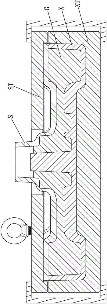 Casting method for flywheel