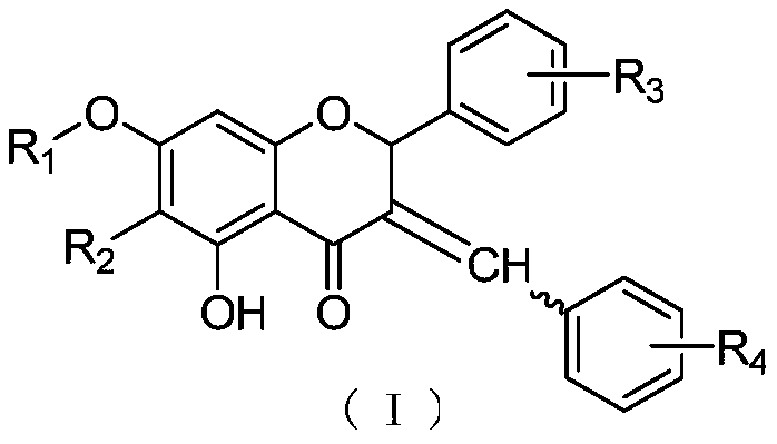 (z, e) 5-oh-3-(phenyl derivative-methine)-flavoone-7-o-glycoside and its preparation and application