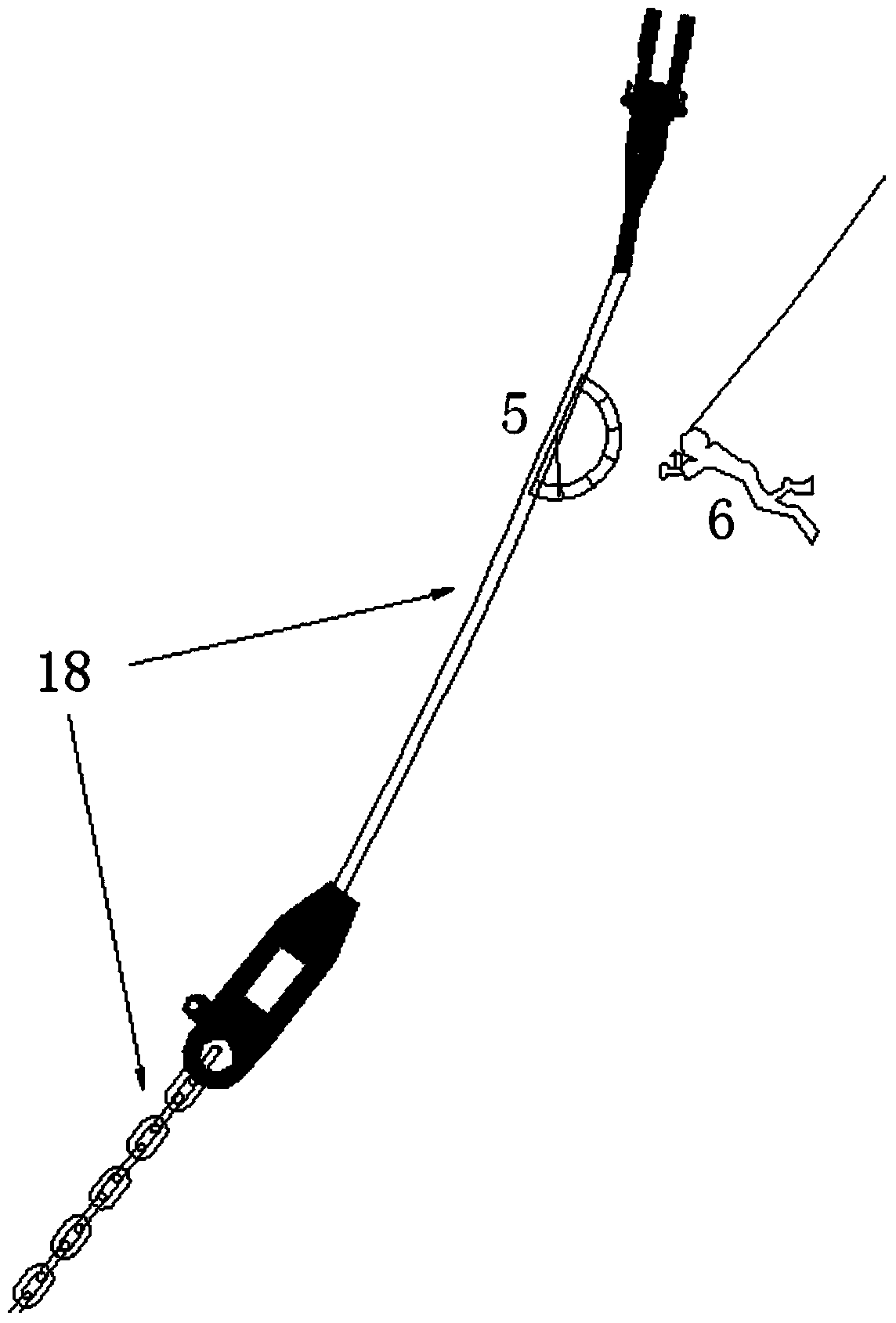 Method for replacing upper anchor cable of mooring anchor legs