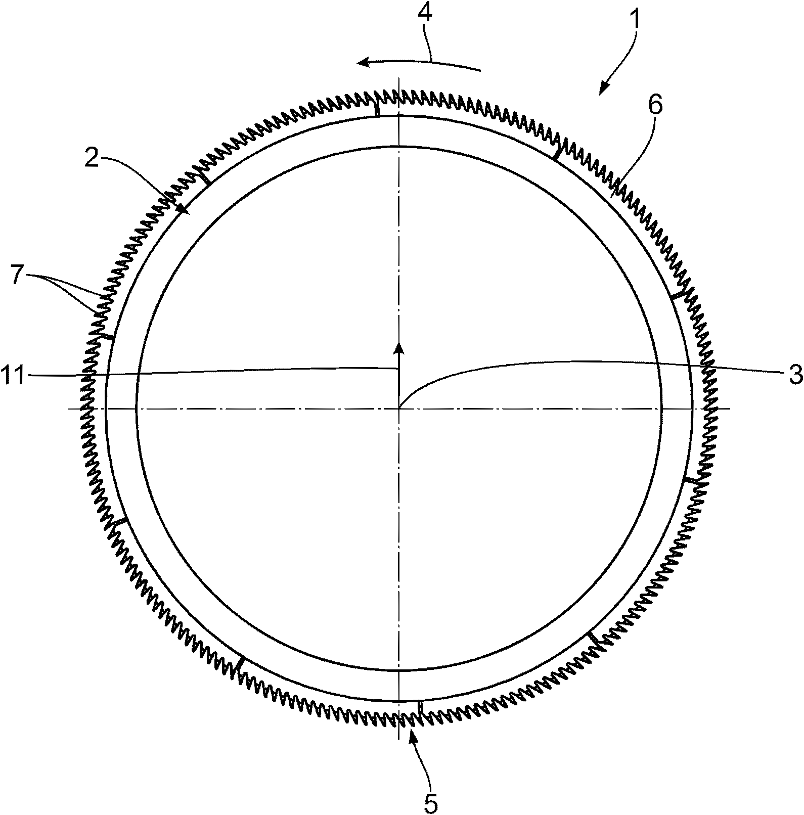 Comb segment for a circular comb