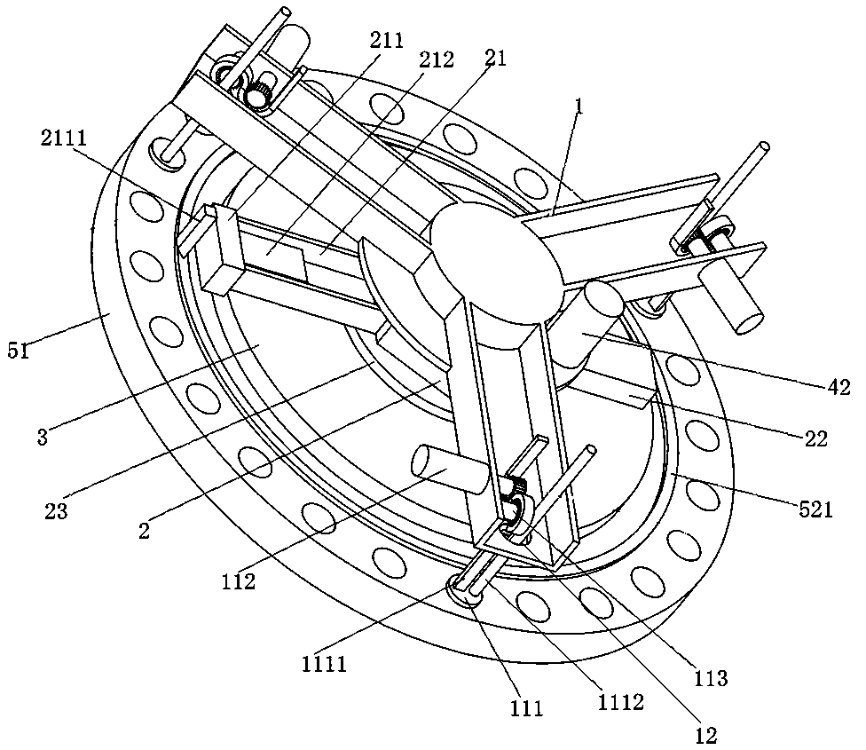 Back gouging device for C-type seal ring capable of shielding main pump case