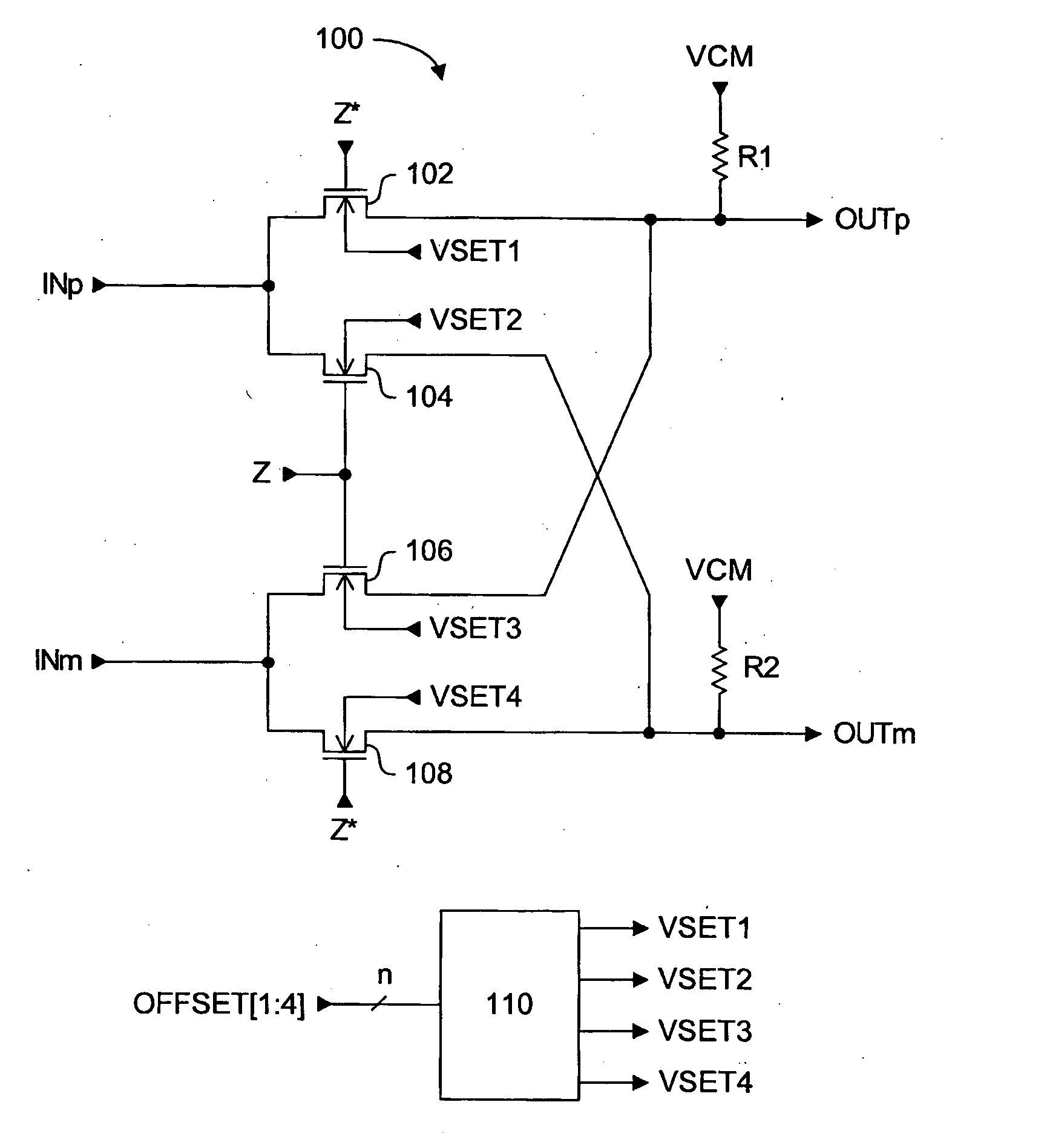 System for reducing second order intermodulation products from differential circuits