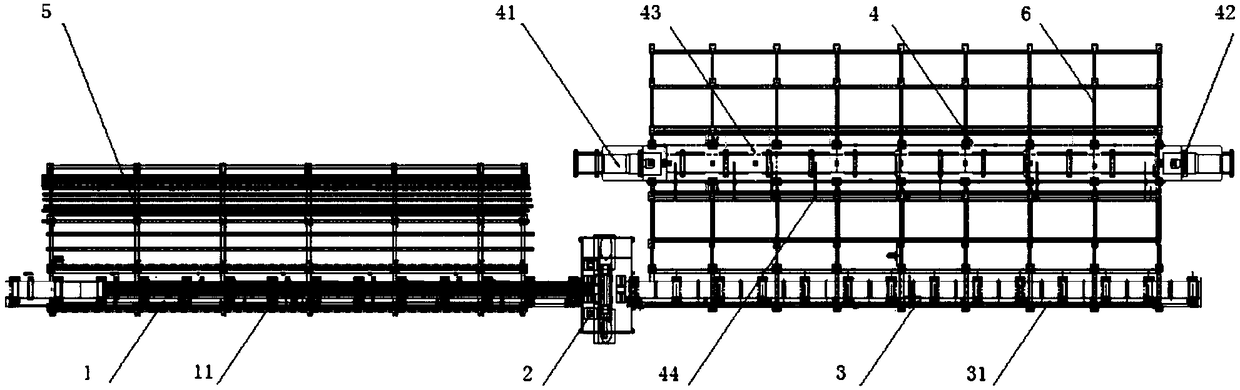 Reinforcing steel bar mantle fiber production line and processing process