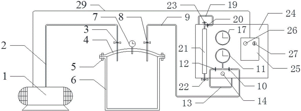 Negative-pressure control device for bucket foundation sinking and application method thereof